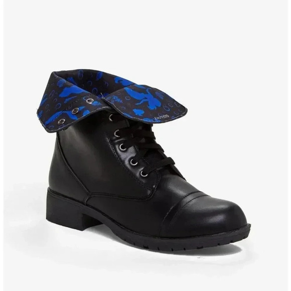 NWT Disney’s The Little Mermaid Ariel Silhouette Combat Boots - Picture 2 of 8